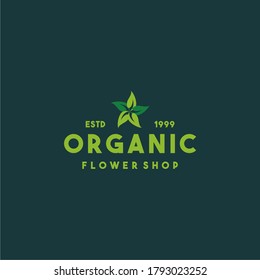 Creative flower shop logo design