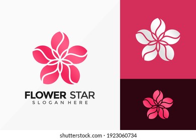 Creative Flower Star Logo Design Modern Stock Vector (Royalty Free ...