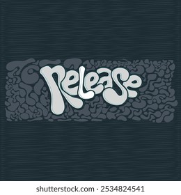 Creative fluid curved typography illustration for t-shirt printing