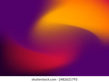 Creative fluid mesh gradient  for Halloween, orange-blue-purple. Complex gradient of different colors, horizontal image. Background modern twisting design.Vector illustration. EPS 10