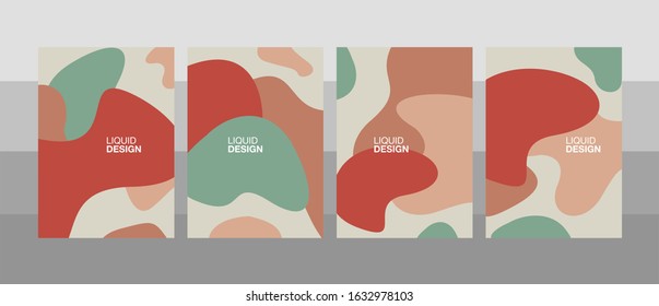 Creative fluid style poster set. Can be used for party, banner, cover, print, promotion, sale, greeting, ad, web, page, header, landing, social media.
