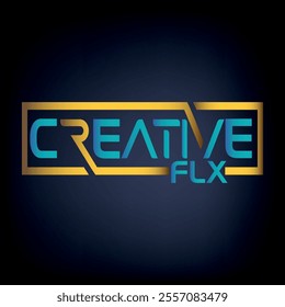 Creative Flx typography Brand Logo design