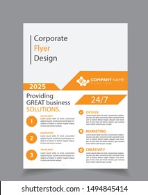 Creative Flyer brochure design, Corporate business Flyer size A4 template, creative leaflet Template
