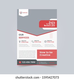 Creative Flyer brochure design, Corporate business Flyer size A4 template, creative leaflet Template