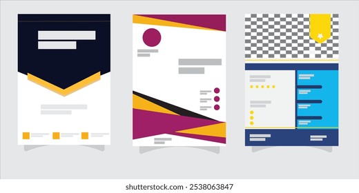  Plantilla de cuerpo de diseño de volante creativo. 