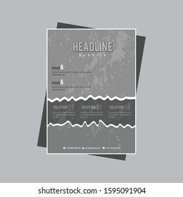Creative flyer design for a business