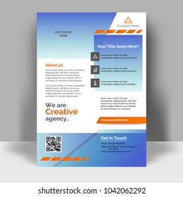 Creative flyer design. Corporate template layout presentation. Business concept.