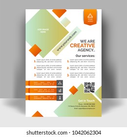 Creative flyer design. Corporate template layout presentation. Business concept.