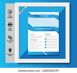 Creative flyer design. Corporate template layout presentation. Business concept.

