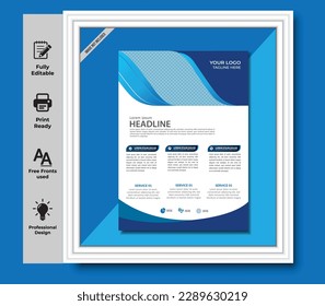 Creative flyer design. Corporate template layout presentation. Business concept.

