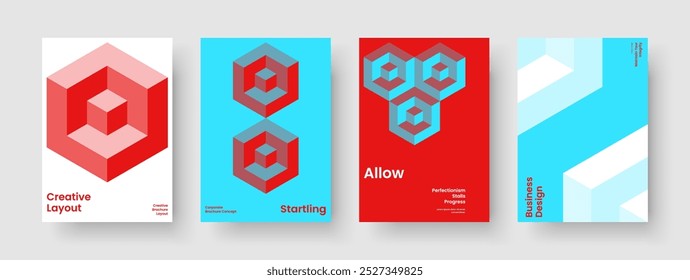 Design de Panfleto Criativo. Layout Geométrico Da Apresentação Comercial. Modelo de Folheto Isolado. Capa de Livro. Cartaz. Histórico. Relatório. Faixa. Revista. Publicidade. Carteira. Folheto informativo. Diário