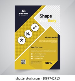 Creative Flyer design. Modern Business brochure template. Annual report cover. Booklet for education, advertisement, presentation, magazine page. a4 size vector illustration. 