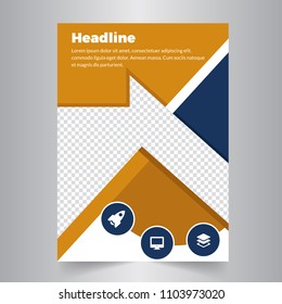Creative Flyer design. Modern Business brochure template. Annual report cover. Booklet for education, advertisement, presentation, magazine page. a4 size vector illustration.