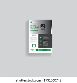 Creative Flyer Design Tamplate Poster flyer layout space for photo background, vector template in A4 size