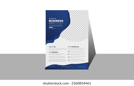 Design-Vorlage für kreative Flyer für Unternehmen oder Unternehmen.