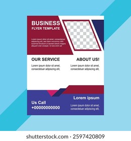 Creative Flyer design template With Mockup