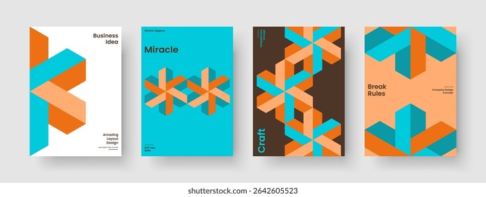 Creative Flyer Layout. Isolated Book Cover Design. Geometric Business Presentation Template. Report. Brochure. Poster. Background. Banner. Brand Identity. Journal. Portfolio. Notebook. Advertising