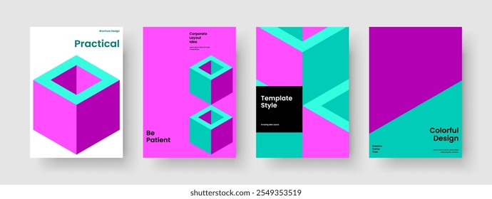 Layout de Panfleto Criativo. Modelo moderno de capa de livro. Projeto de fundo abstrato. Cartaz. Faixa. Brochura. Apresentação de negócios. Relatório. Revista. Panfleto. Publicidade. Boletim informativo. Bloco de Anotações