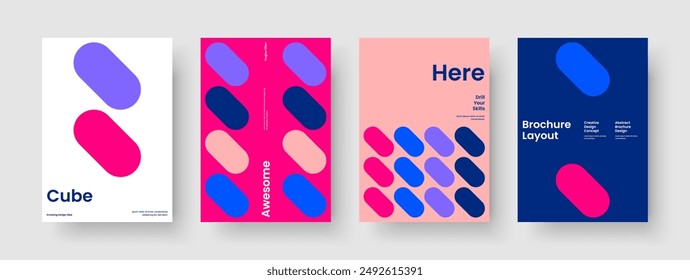 In: Creative Flyer Vorlage. Abstraktes Buchcover-Design. Modernes Business-Präsentationslayout. Poster. Hintergrund. Banner. Bericht. Broschüre. Merkblatt. Katalog. Werbung. Broschüre. Portfolio. Notizbuch