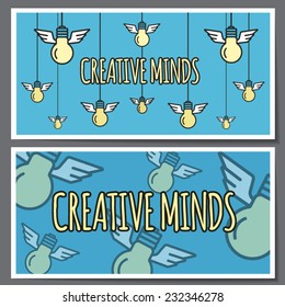 Creative flyer template design