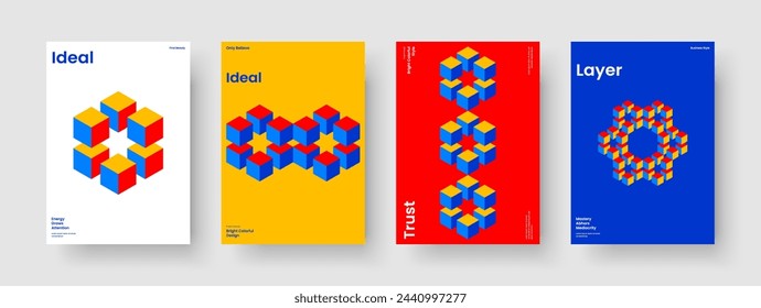 Plantilla de folleto creativo. Diseño de portada de libro aislado. Diseño de presentación de negocios moderno. Antecedentes. Informe. Cartel. Pancarta. Folleto. Cuaderno. Identidad de marca. Prospecto. Revista. Catálogo