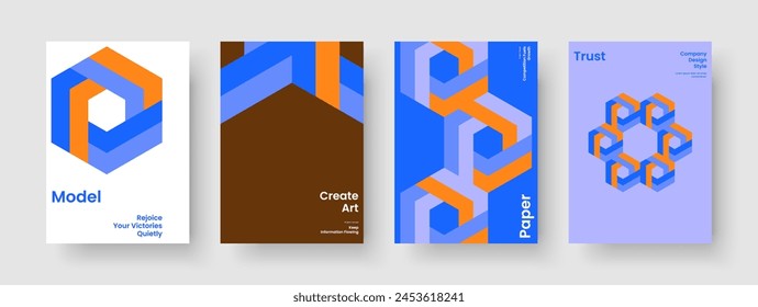 Plantilla Creative Flyer. Diseño de portada de libro moderno. Diseño de póster aislado. Anuncio. Folleto. Antecedentes. Informe. Presentación empresarial. Folleto. Revista. Catálogo. Handbill. Publicidad. Cartera