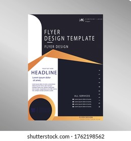 Creative flyer template vector design art 
