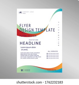 Creative flyer template vector design art 