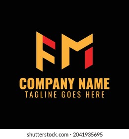 Creative FM Letter Logo Design