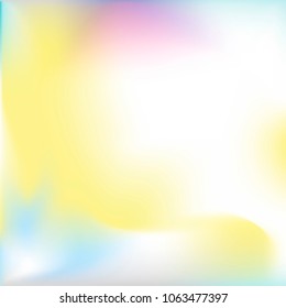 Creative foil hologram background. Vibrant cosmic vector. Abstract iridescent fluid  motion texture.  Holographic foil backdrop. Vector design template.
