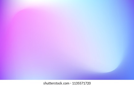Creative foil hologram background. Vibrant cosmic vector. Abstract iridescent fluid  motion texture. Holographic foil backdrop. Gradient mesh. Blue Violet Pink Iris Lavender.