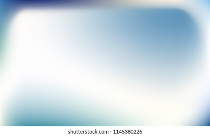 Creative foil hologram background. Vibrant cosmic vector. Abstract iridescent fluid  motion texture. Holographic foil backdrop. Gradient mesh. White Blue Green.