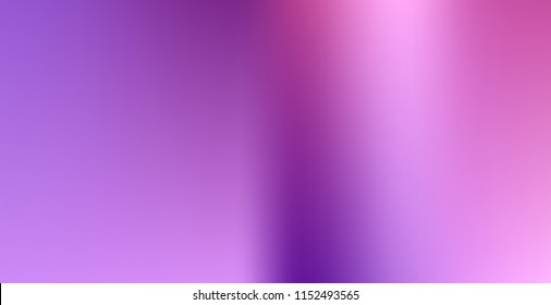 Creative foil hologram background. Vibrant cosmic vector. Abstract iridescent fluid  motion texture. Holographic foil backdrop. Gradient mesh. Violet Orchid Iris Lavender Purple.
