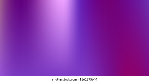 Creative foil hologram background. Vibrant cosmic vector. Abstract iridescent fluid  motion texture. Holographic foil backdrop. Gradient mesh. Violet Orchid Iris Lavender Purple.
