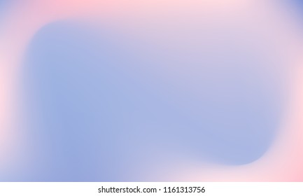 Creative foil hologram background. Vibrant cosmic vector. Abstract iridescent fluid  motion texture. Holographic foil backdrop. Gradient mesh. Blue Violet Orchid Iris Lavender.