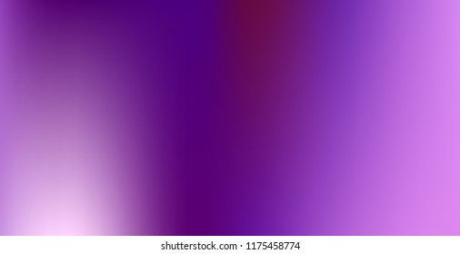 Creative foil hologram background. Vibrant cosmic vector. Abstract iridescent fluid  motion texture. Holographic foil backdrop. Gradient mesh. Violet Orchid Iris Lavender Purple.
