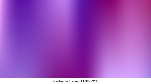 Creative foil hologram background. Vibrant cosmic vector. Abstract iridescent fluid  motion texture. Holographic foil backdrop. Gradient mesh. Violet Orchid Iris Lavender Purple.
