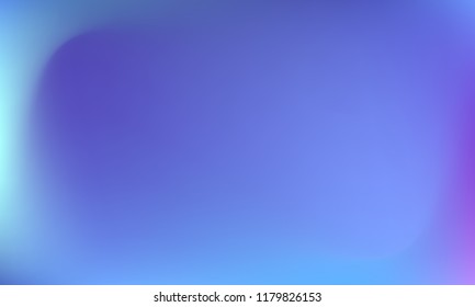 Creative foil hologram background. Vibrant cosmic vector. Abstract iridescent fluid  motion texture. Holographic foil backdrop. Gradient mesh. Blue Violet Pink Iris Lavender.