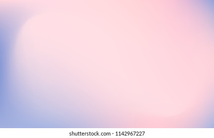 Creative Foil Hologram Vector Background. Abstract Soft Pastel Gradient Mesh Backdrop. Pale Pink Colored Blurry Hipster Liquid Vibrant Holographic Background. Blue Pink Violet Orchid Iris Lavender