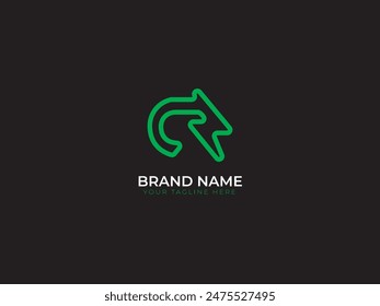 Diseño creativo del logotipo del perno de la fuente