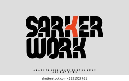 creative font design for company,business,community,logo and alphabet,number,vector