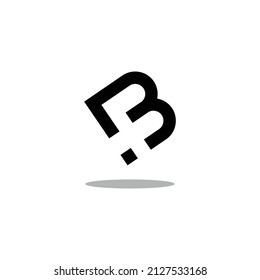 Creative Font-Design-Brief für den Anfangsnamen oder Firmennamen.