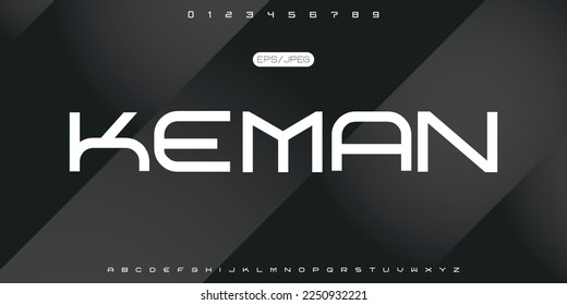 Creative font. Modern abstract digital tech font. Logo creative font, type, technology, movie, digital, music, movie. Fonts and illustration in vector format.