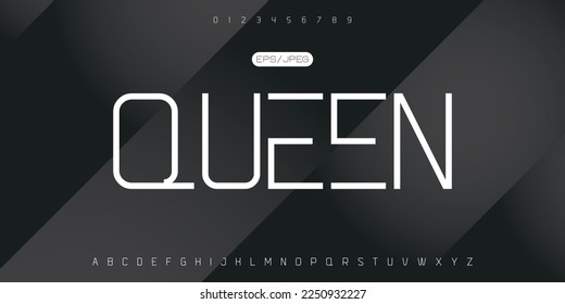 Creative font. Modern abstract digital tech font. Logo creative font, type, technology, movie, digital, music, movie. Fonts and illustration in vector format.