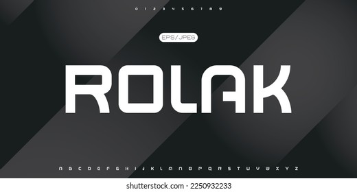 Creative font. Modern abstract digital tech font. Logo creative font, type, technology, movie, digital, music, movie. Fonts and illustration in vector format.