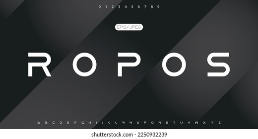 Creative font. Modern abstract digital tech font. Logo creative font, type, technology, movie, digital, music, movie. Fonts and illustration in vector format.