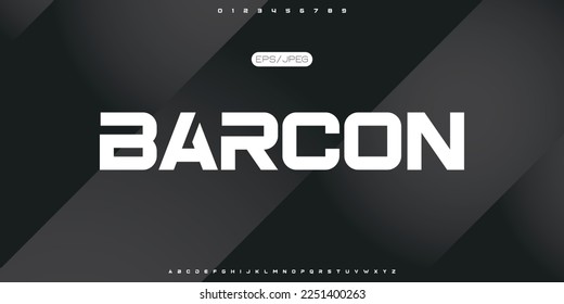 Creative font. Modern abstract digital tech font. Logo creative font, type, technology, movie, digital, music, movie. Fonts and illustration in vector format.