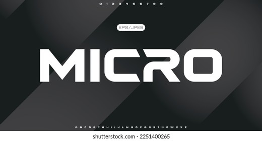 Creative font. Modern abstract digital tech font. Logo creative font, type, technology, movie, digital, music, movie. Fonts and illustration in vector format.