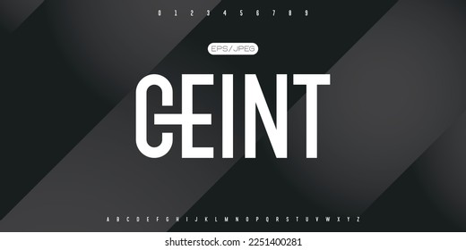 Creative font. Modern abstract digital tech font. Logo creative font, type, technology, movie, digital, music, movie. Fonts and illustration in vector format.