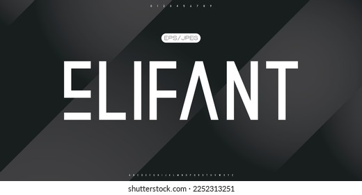 Creative font. Modern abstract digital tech font. Logo creative font, type, technology, movie, digital, music, movie. Fonts and illustration in vector format.